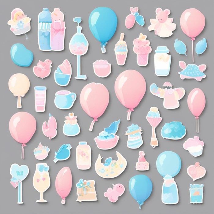 100 Baby Shower Clipart