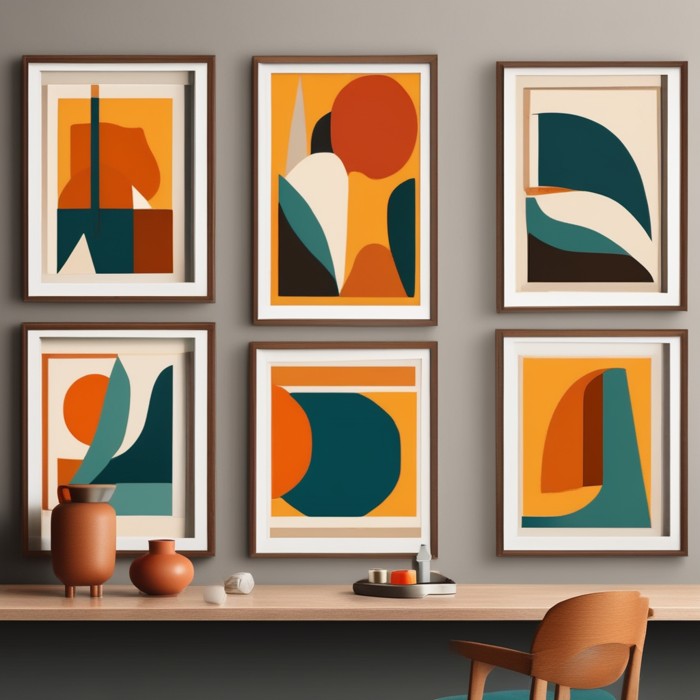 Mid Century Abstract Art